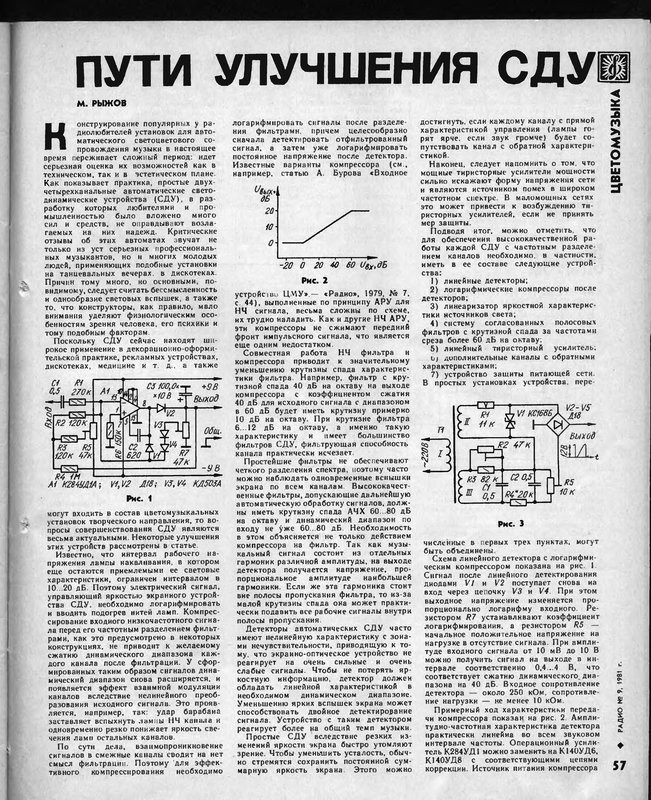 Журнал радио. Компрессор входного сигнала ЦМУ. Компрессор для ЦМУ схема. СДУ С цифровой обработкой сигнала схема. Компрессор сигнала для цветомузыки.