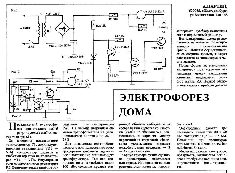 Метод рагеля лечение схема устройства