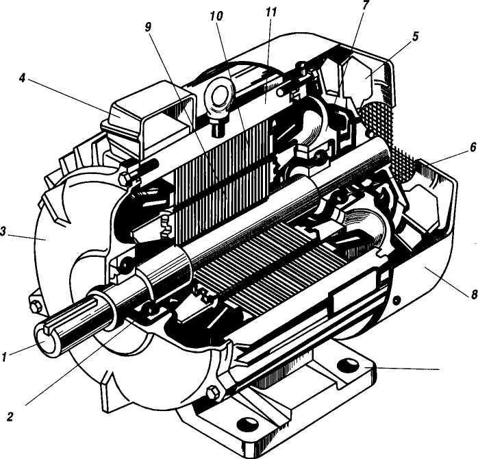 Асинхронные электродвигатели с фазным ротором: Асинхронный двигатель с .
