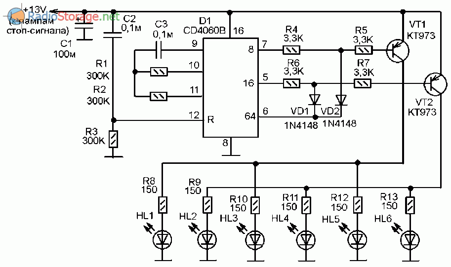 Hcf4060be схема включения