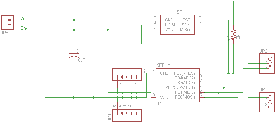 Схемы на attiny10