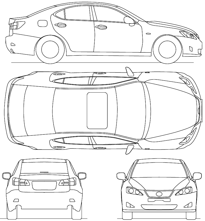 Рисунок кузова автомобиля