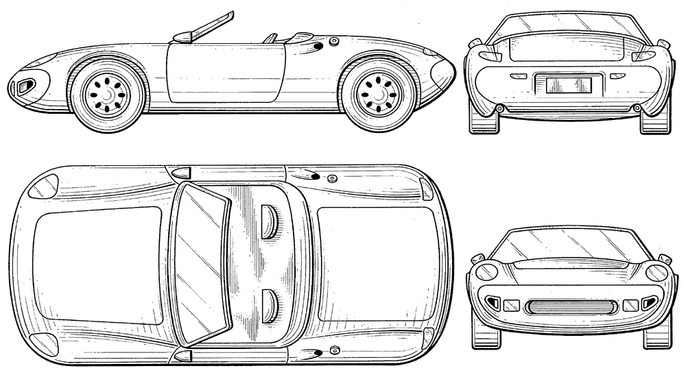 Изображение автомобиля схематическое