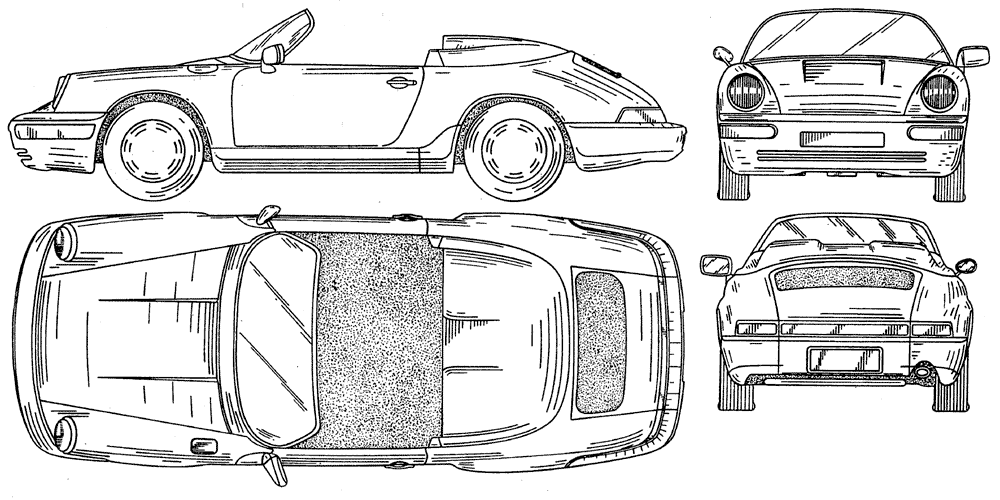 Технический рисунок машины