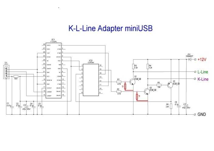 K line адаптер схема