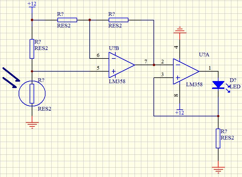 Lm358 схема компаратора