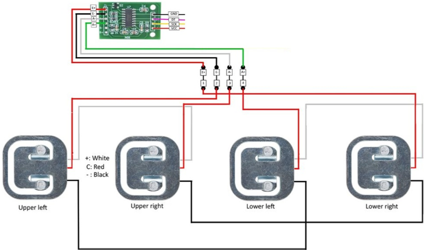Hx711 схема подключения