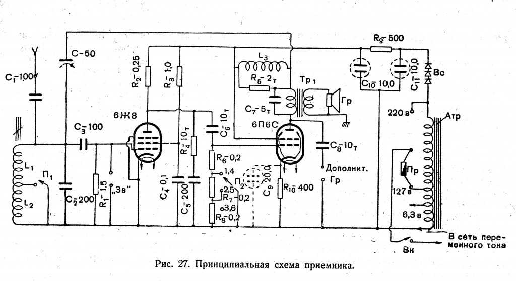 Схема современного радиоприемника