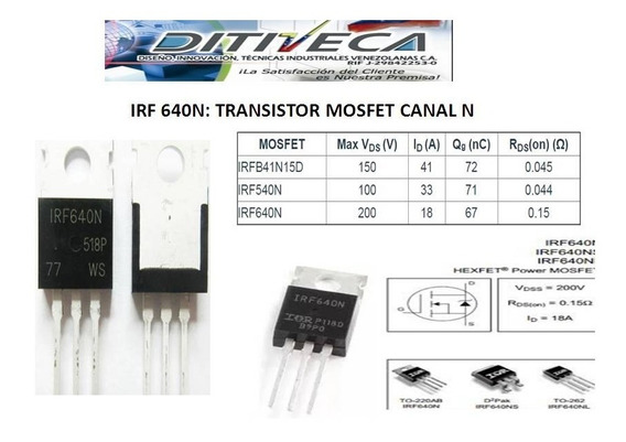 Irf640n схема подключения