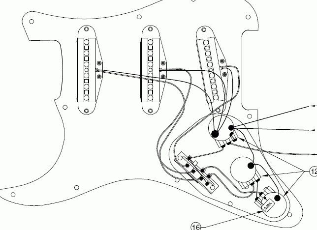 Схема электрогитары фендер стратокастер