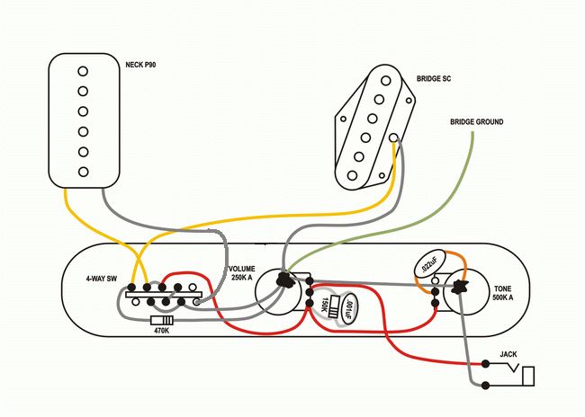 Схемы распайки звукоснимателей на электрогитаре
