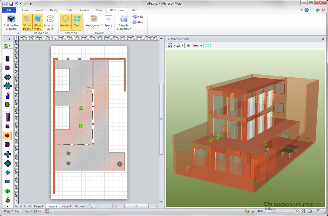 Visio для чертежей