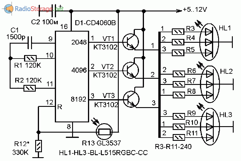 Микросхема hcf4520 схема включения