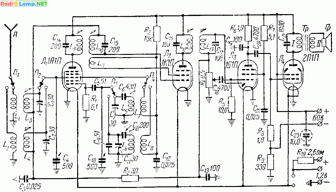 Радиоприемник турист 315 схема