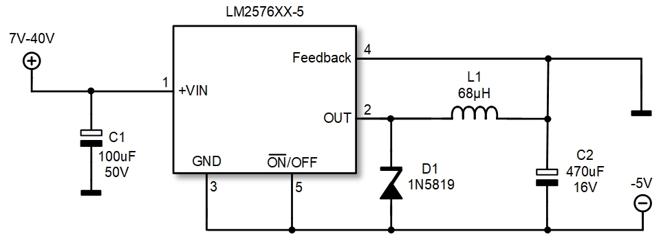 Lm2596t схема включения