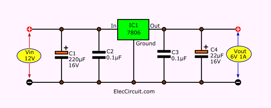 L7806cv характеристики схема подключения