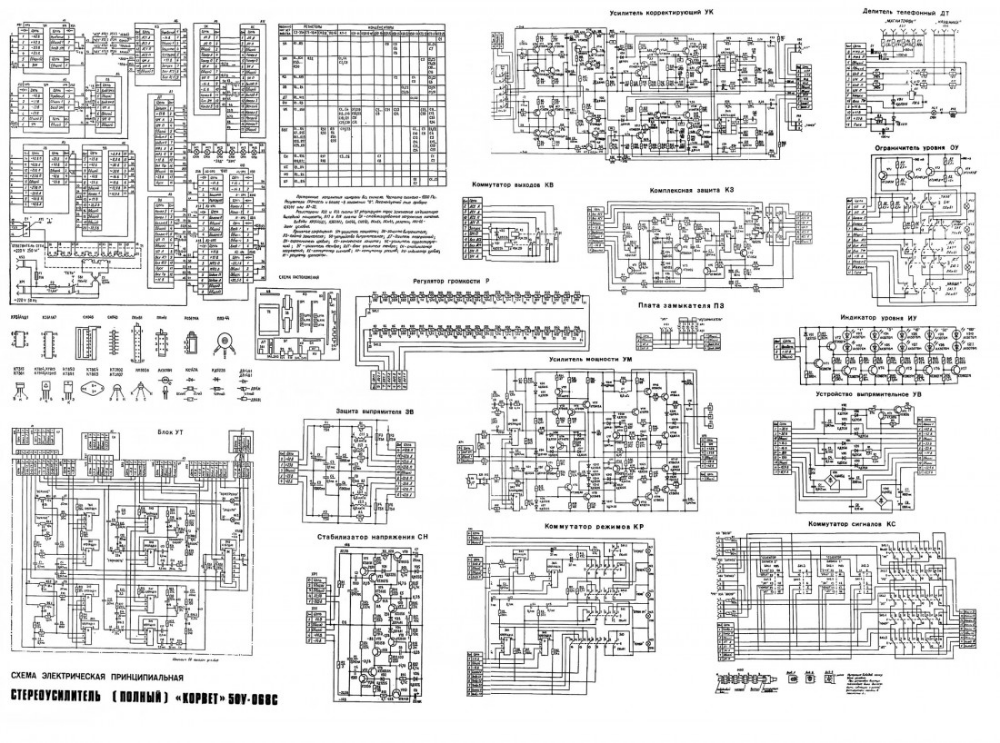 Усилитель корвет 100у 068см схема