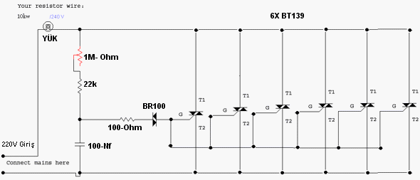 Bt139 800e схема включения