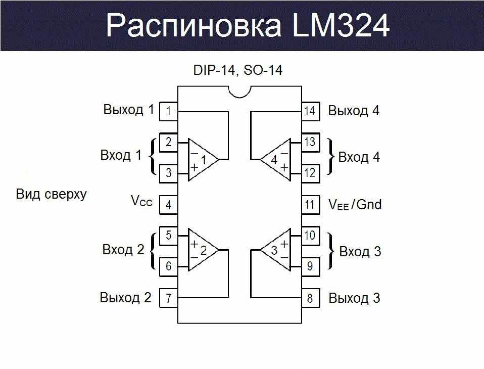 Lm324 datasheet на русском схема включения