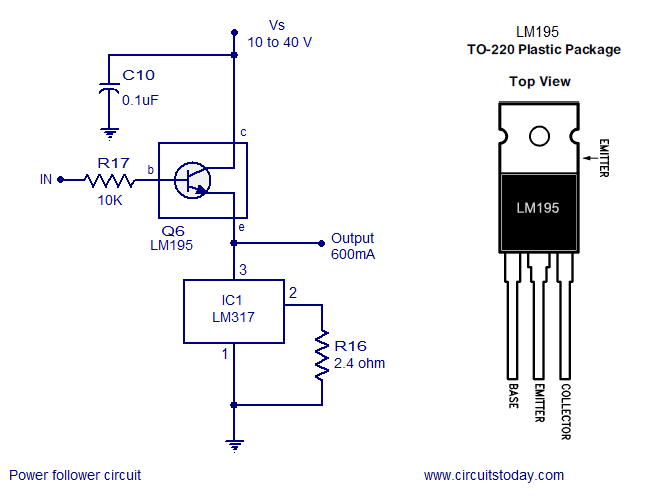 Lm317k схема включения