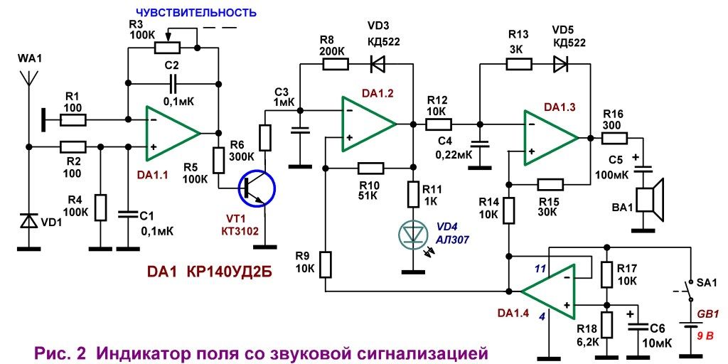 Схемы детекторов вч сигнала