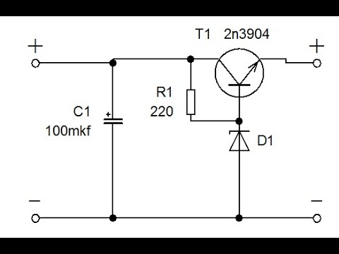 Схема простого стабилизатора