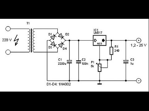 Схема адаптера питания на 5 вольт 2 ампера