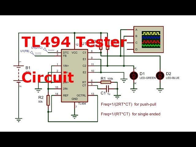 Как проверить tl494 на работоспособность схема