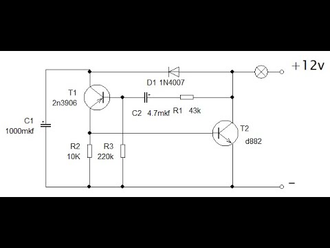 Мигалка на реле 12 вольт схема