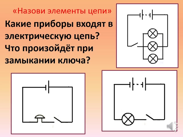 Какие схемы простейших электрических цепей существуют