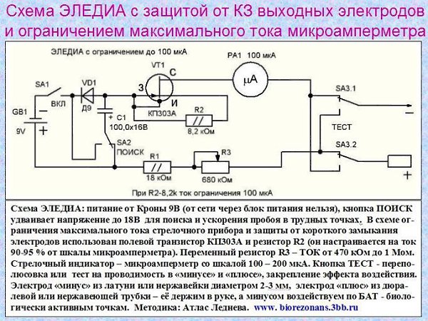 Схема прибора фолля