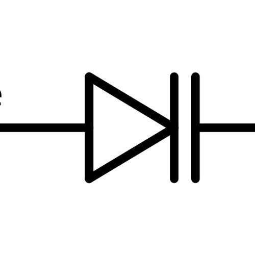 Схематичное изображение диода