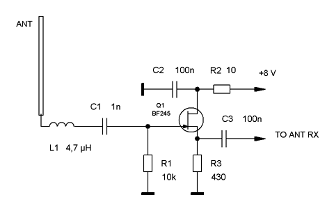 Схема антенного усилителя fm диапазона