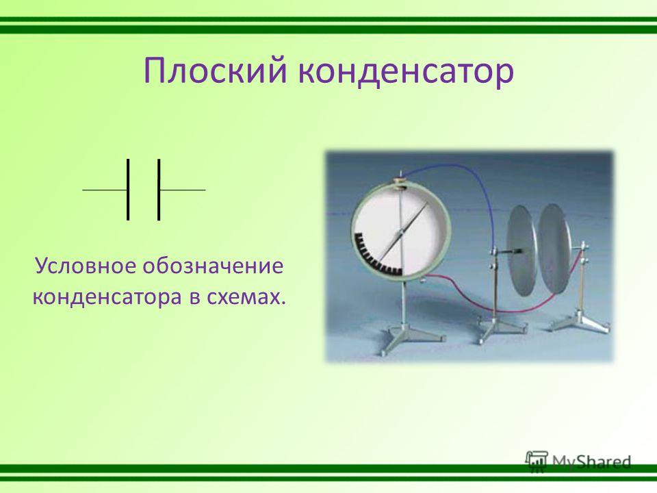 Плоский конденсатор рисунок