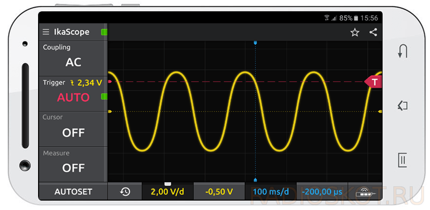 Осциллограф на андроид: Android Bluetooth осциллограф — Производство и ...