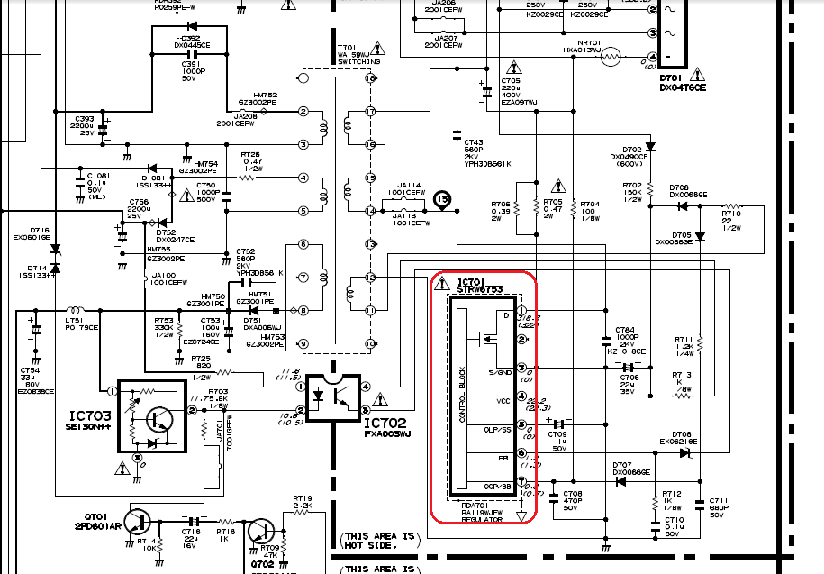 Str w6753 схема подключения