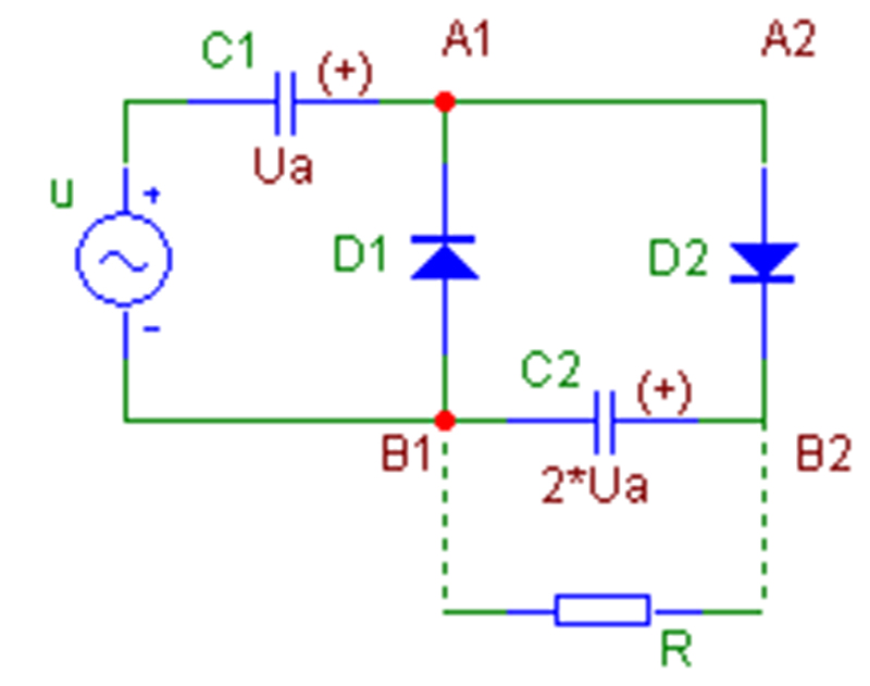 Схема умножителя на диодах и конденсаторах - 90 фото