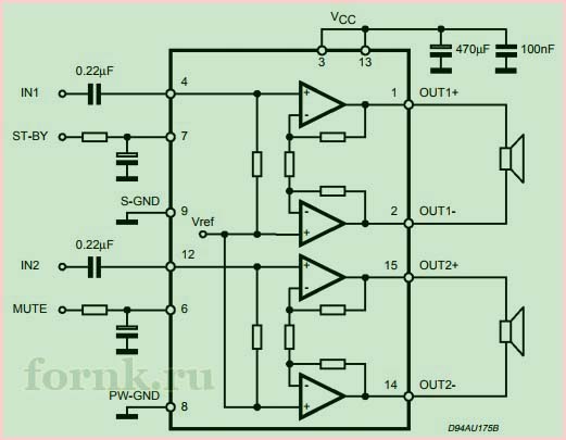 Tda8174aw схема включения на русском