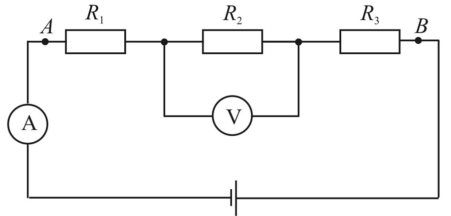 Схема включения амперметра в электрическую цепь