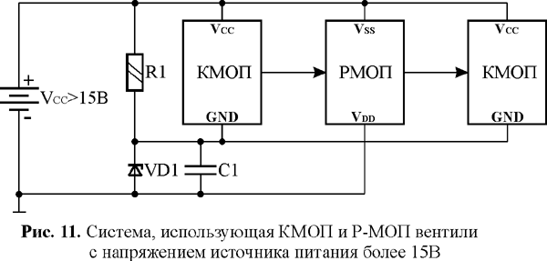 Отказ батарейки кмоп схемы