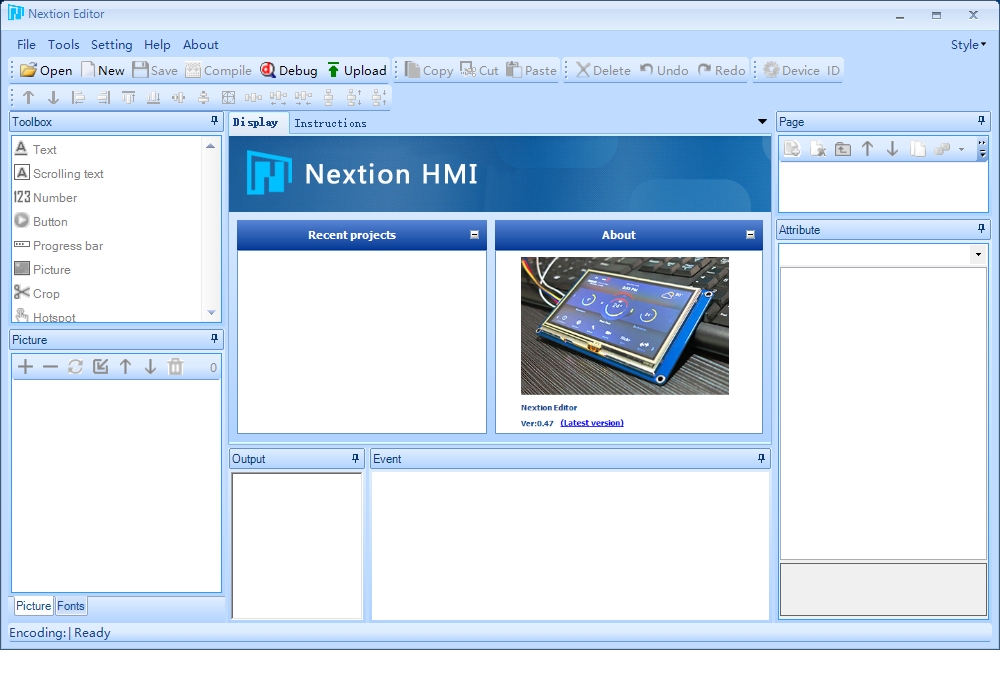 Nextion editor