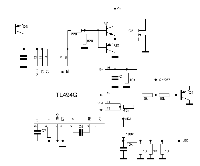 Tl494 datasheet схема