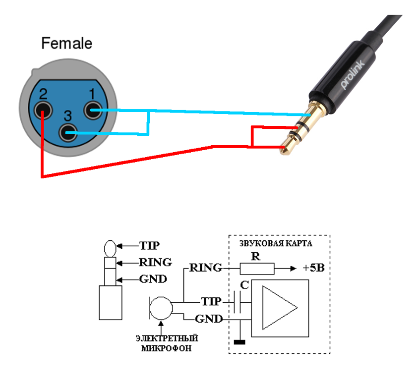 Схема пайки xlr разъема