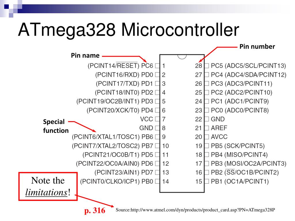 Микроконтроллер atmega328p схема подключения