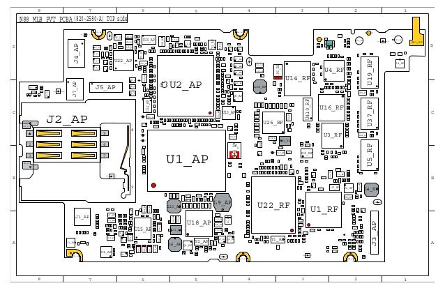 Iphone 11 схема платы с расположением элементов