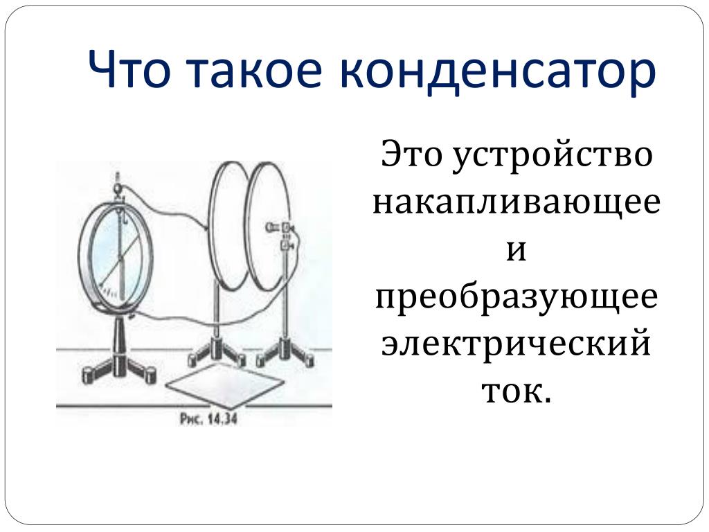 Конденсатор в физике рисунок