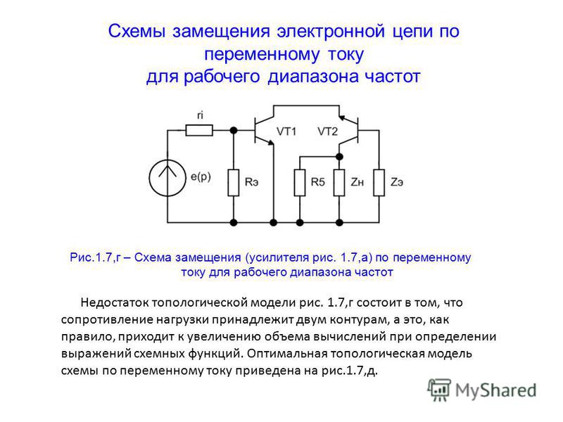 Схема замещения диода