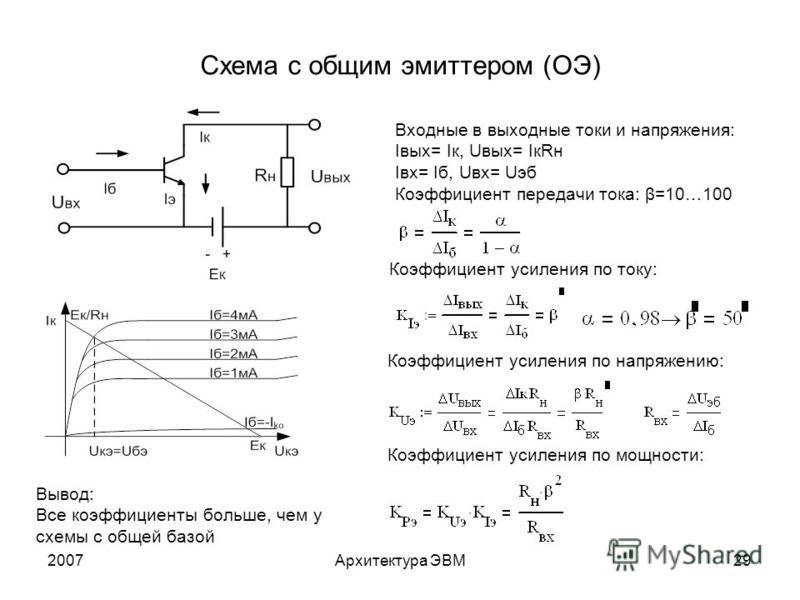 В приведенной схеме найдите значение выходного значения сигнала при всех возможных значениях