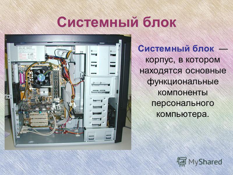 Системный блок изображения