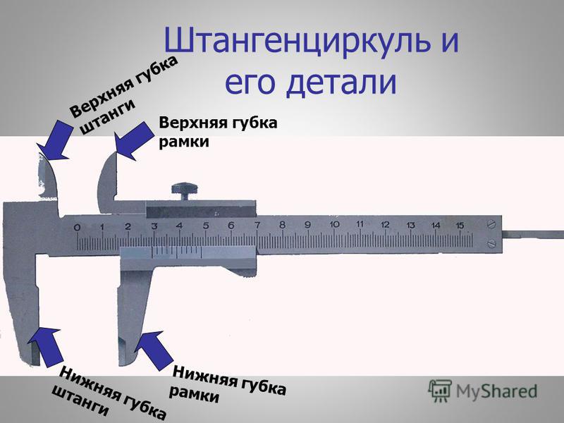 Принципиальная схема электронного штангенциркуля